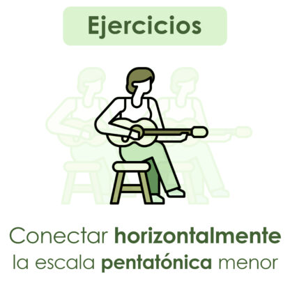 Ejercicios - Conectar horizontalmente la escala pentatónica menor